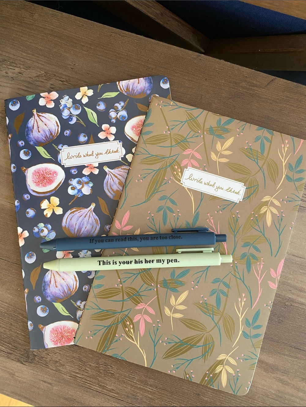 Floral Softcover Journal Set with fun Color Pens